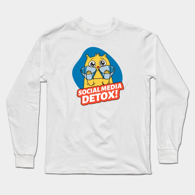 Social media detox Long Sleeve T-Shirt by SashaShuba